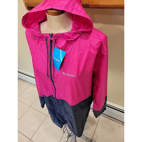 Columbia Women's Plus Size Flash Forward Windbreaker Pink Size 3x - Picture 4 of 8